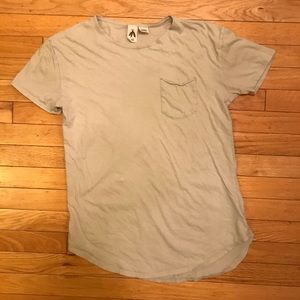 UO Burnout Scoop Neck Curved Hem Tee